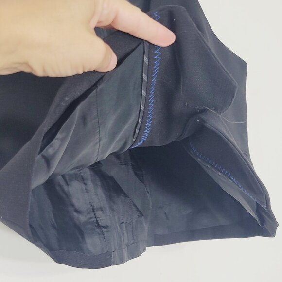 RW&CO. Women's Black Front Pockets Sleeveless Button Front Waistcoat Size Large - Picture 4 of 8